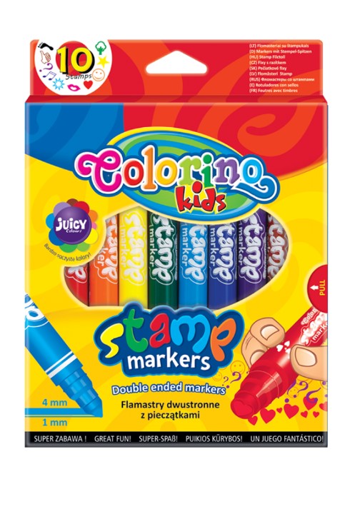 Double ended Markers with Stamps 10ps
